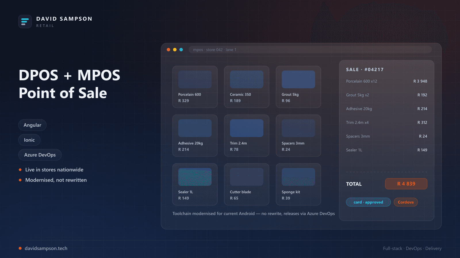 Italtile DPOS & MPOS — Point of Sale